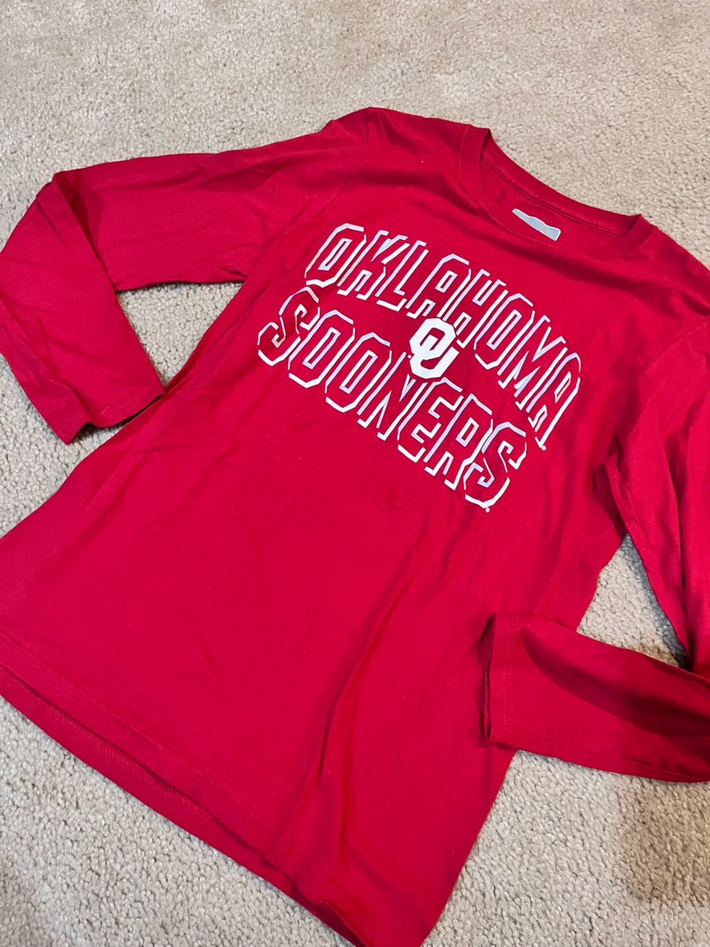 Oklahoma Sooners long sleeve shirt small red